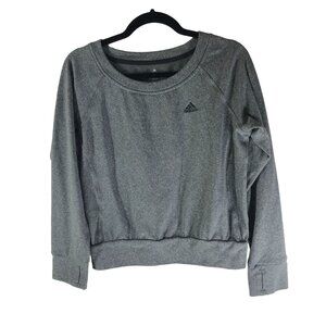 Adidas Womens Climawarm Grey Pullover Sweatshirt Size S